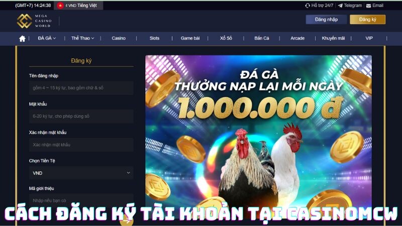 Hướng Dẫn Cách Đăng Ký Tài Khoản Casinomcw Cho Người Mới