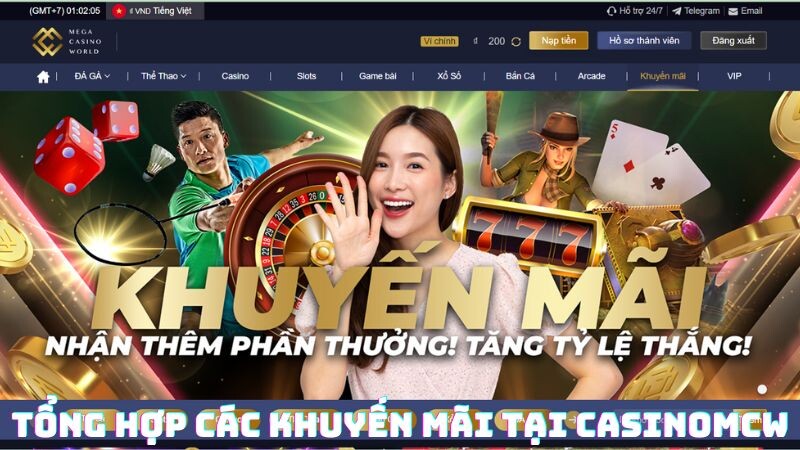 Tổng Hợp Các Khuyến Mãi Casinomcw